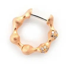 3480016 Kreolen 750 Rotgold mit Brillanten