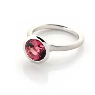 1638005 Ring 750 Weißgold Turmalin pink