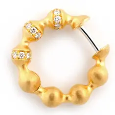 3476001 Kreolen 750 Gelbgold mit Brillanten