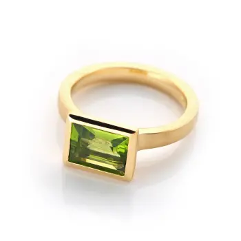 1644009 Ring 750 Gelbgold Peridot