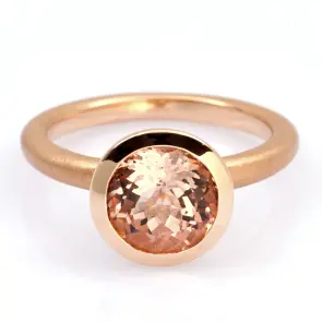 1638022 Ring 750 Rotgold mit Morganit