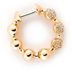 3477016 Kreolen 750 Rotgold mit Brillanten