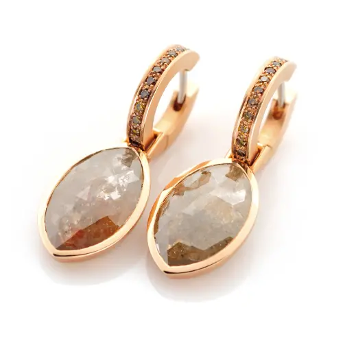 3445000-3202023 Diamantrosen und Brillanten cognacfarben